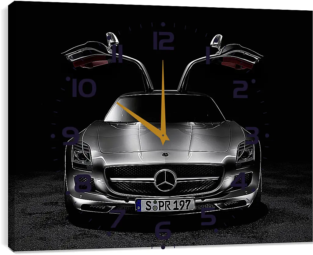 Часы картина - Mercedes SLS AMG