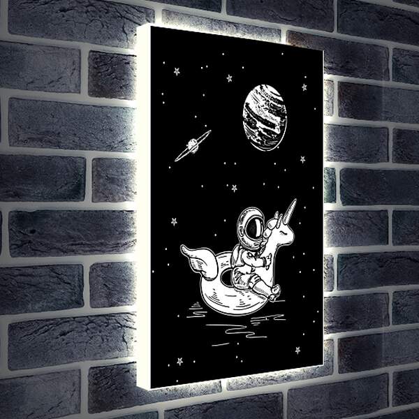 Лайтбокс световая панель - Астронавты и космос