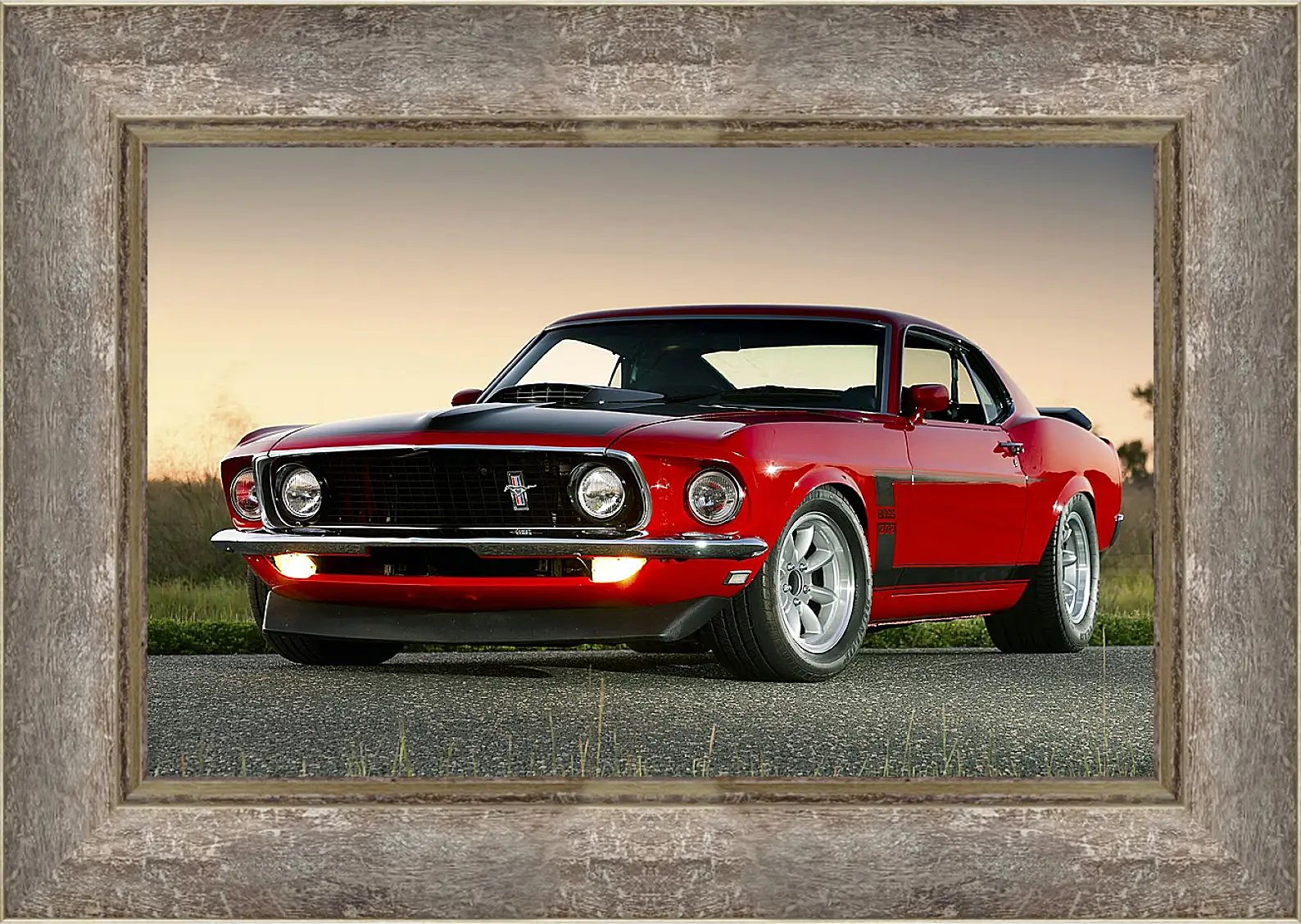 Картина в раме - Ford mustang (Форд Мустанг)