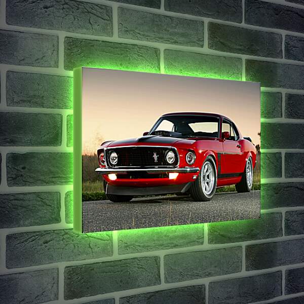 Лайтбокс световая панель - Ford mustang (Форд Мустанг)