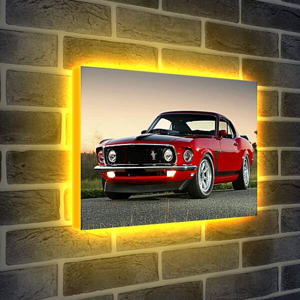 Лайтбокс световая панель - Ford mustang (Форд Мустанг)