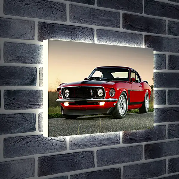 Лайтбокс световая панель - Ford mustang (Форд Мустанг)