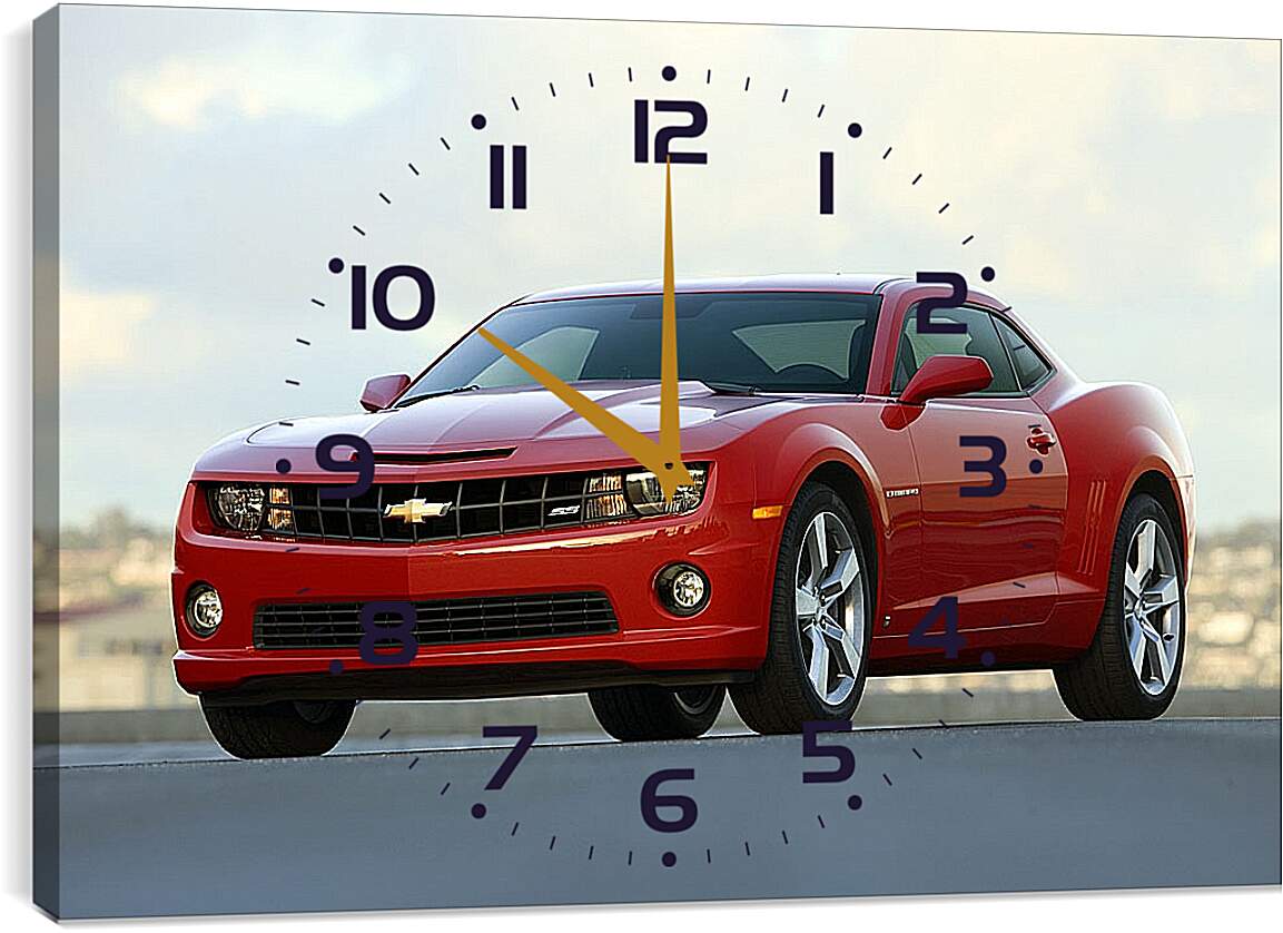 Часы картина - Chevrolet Camaro (Шевроле Камаро)