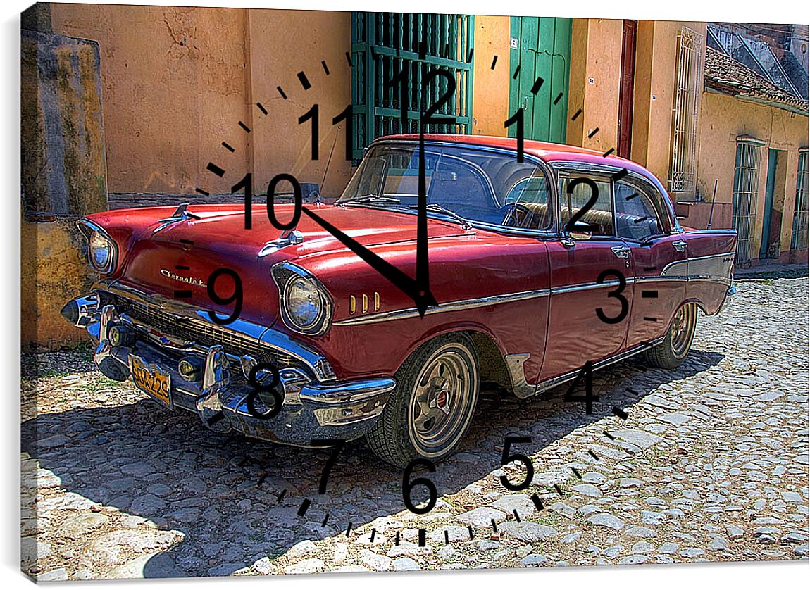 Часы картина - Ретро автомобиль
