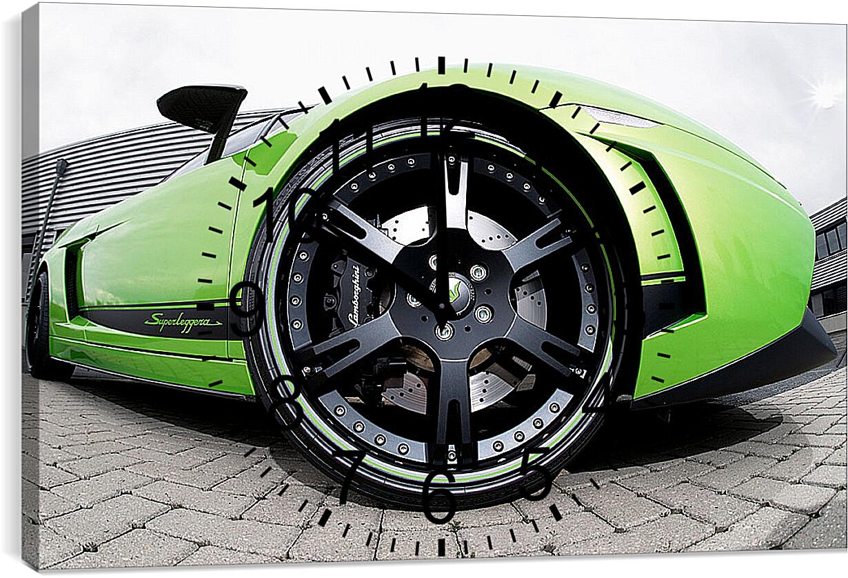 Часы картина - Lamborghini Gallardo