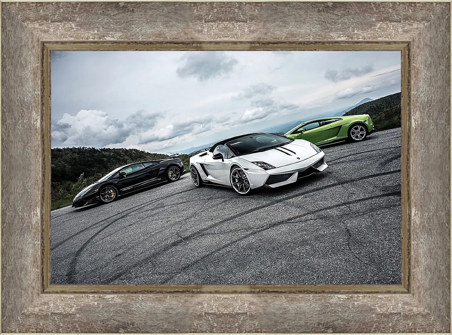 Картина в раме - Lamborghini Gallardo