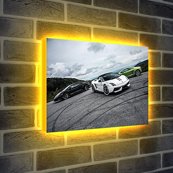 Лайтбокс световая панель - Lamborghini Gallardo