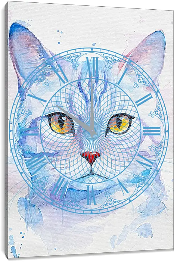Часы картина - American Shorthair. Mari Dein