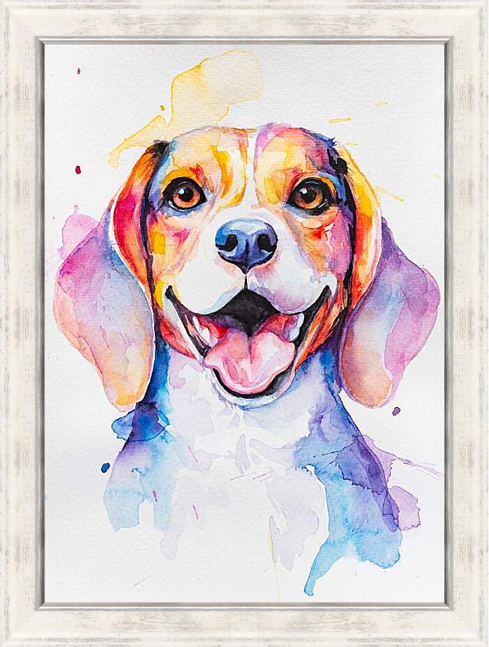 Картина в раме - Beagle. Mari Dein