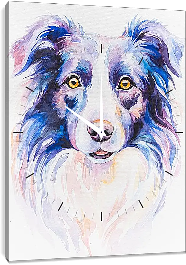 Часы картина - Border Collie. Mari Dein