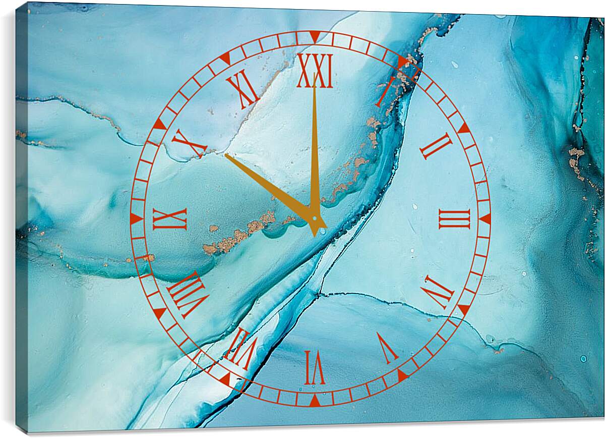 Часы картина - Abstraction water3. Mari Dein