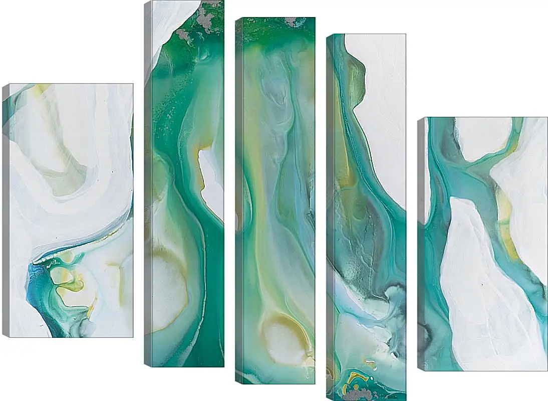 Модульная картина - Emerald diptych1. Mari Dein