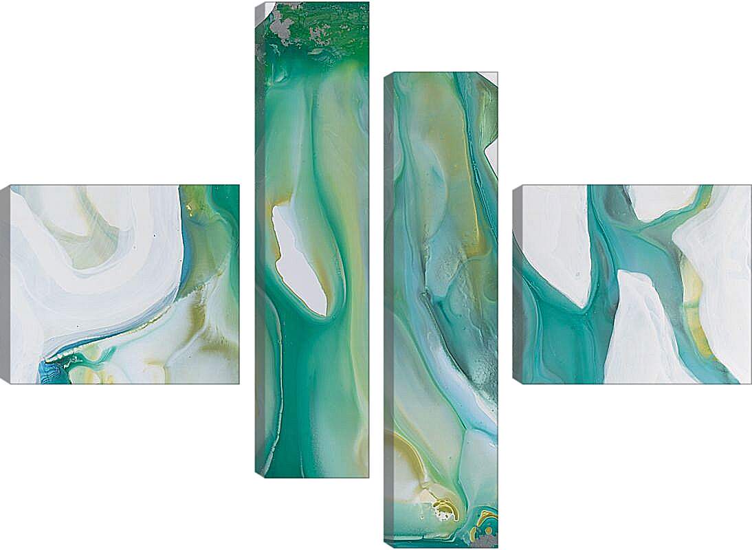 Модульная картина - Emerald diptych1. Mari Dein