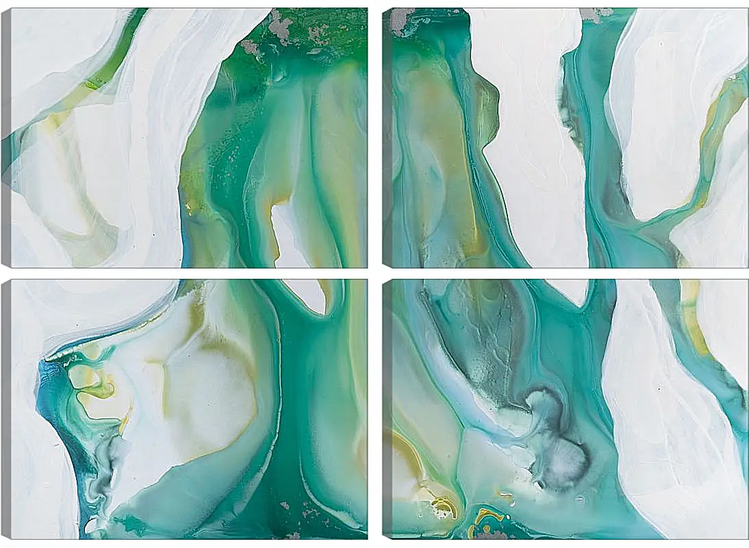 Модульная картина - Emerald diptych1. Mari Dein