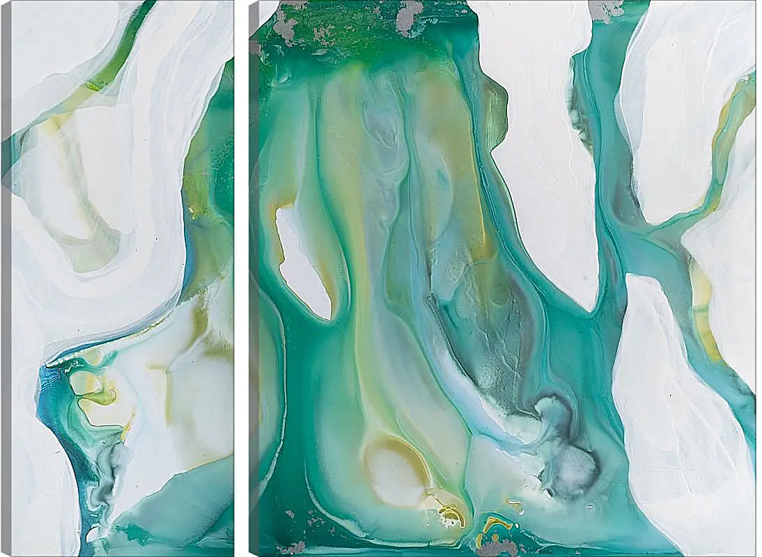 Модульная картина - Emerald diptych1. Mari Dein