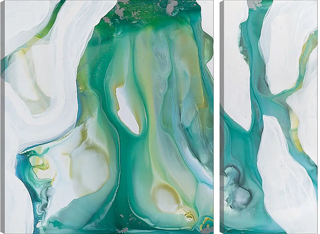 Модульная картина - Emerald diptych1. Mari Dein