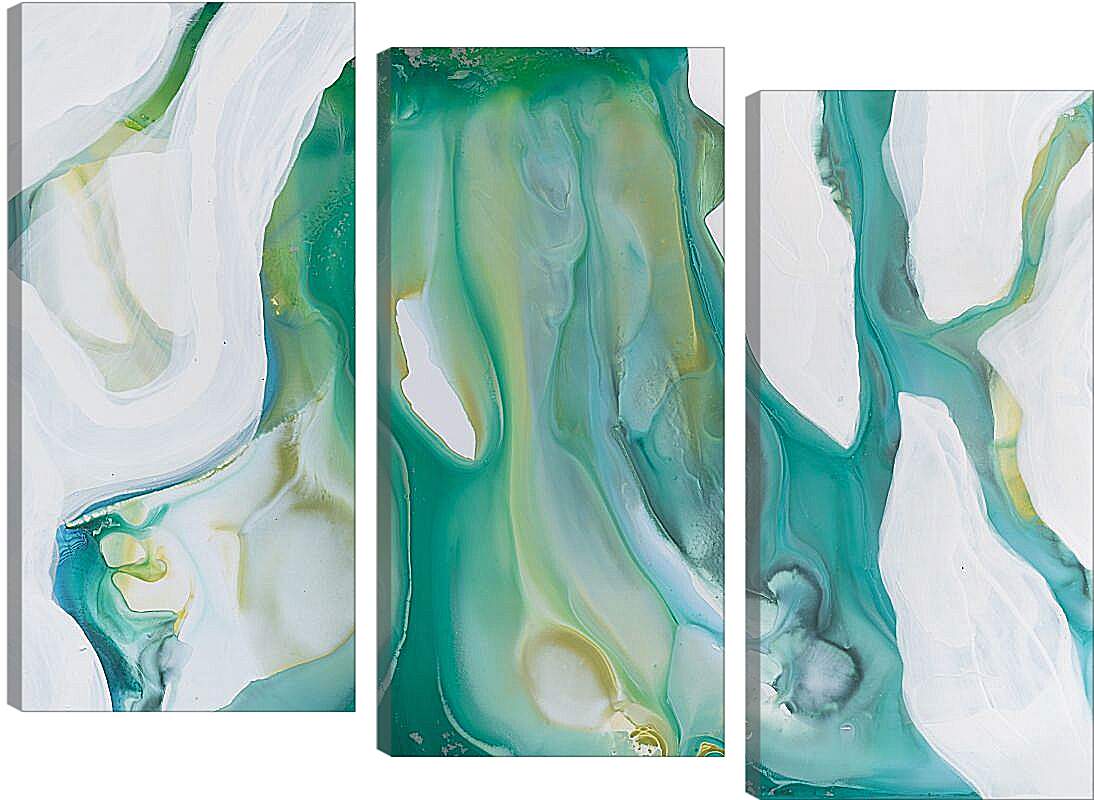 Модульная картина - Emerald diptych1. Mari Dein