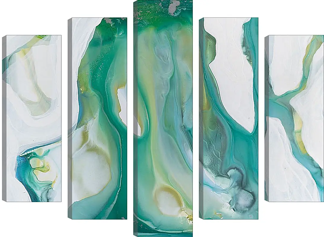 Модульная картина - Emerald diptych1. Mari Dein