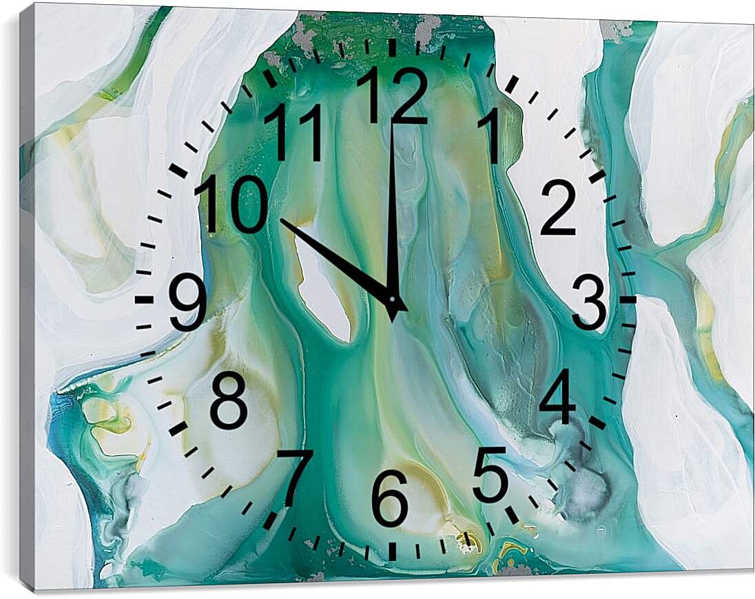 Часы картина - Emerald diptych1. Mari Dein