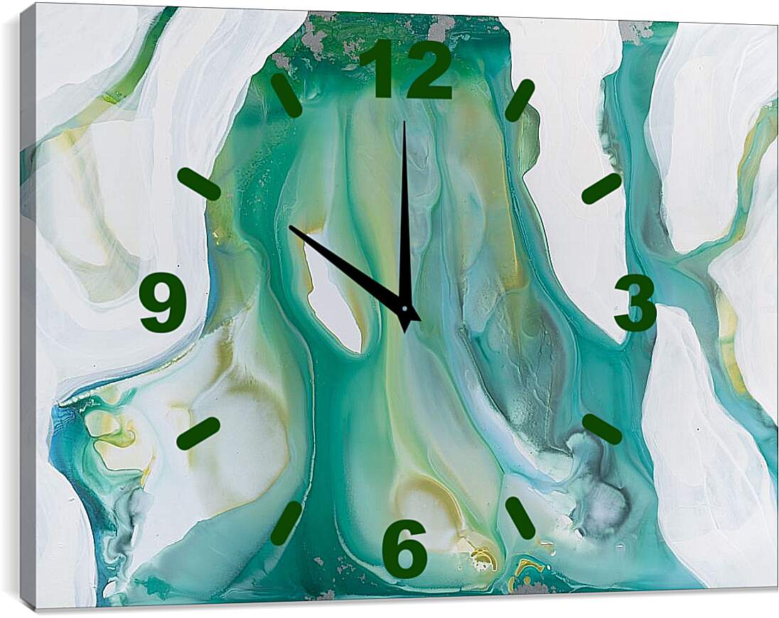 Часы картина - Emerald diptych1. Mari Dein