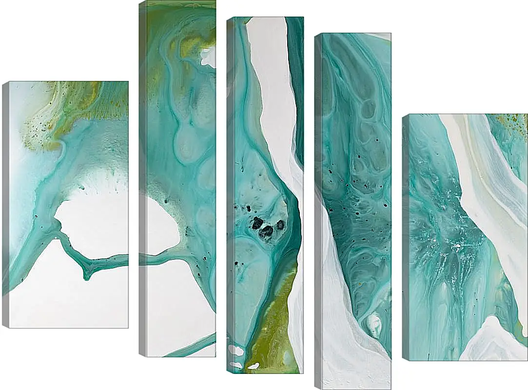 Модульная картина - Emerald diptych2. Mari Dein