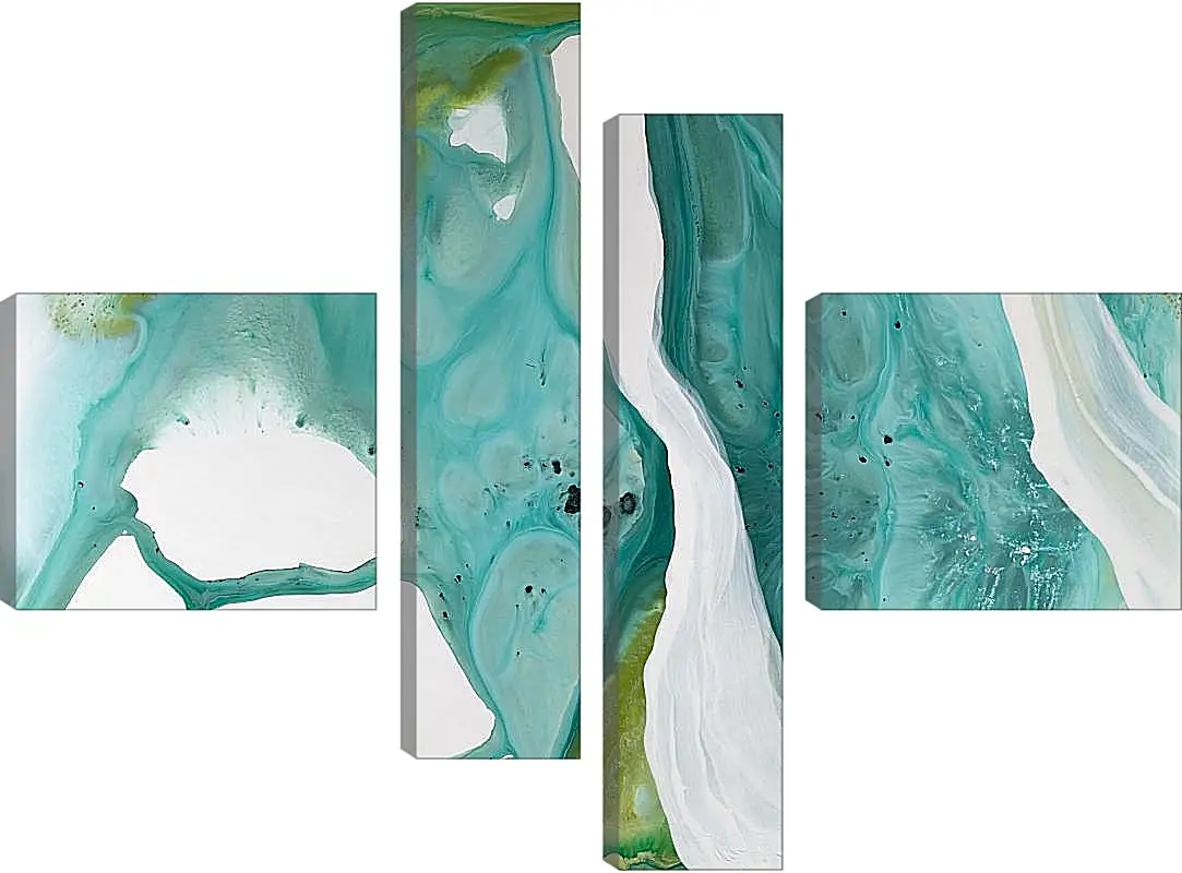 Модульная картина - Emerald diptych2. Mari Dein