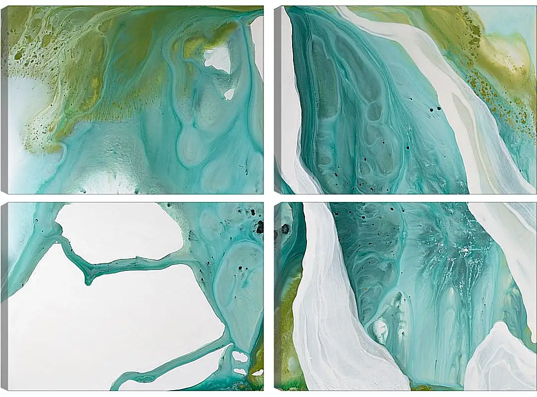 Модульная картина - Emerald diptych2. Mari Dein