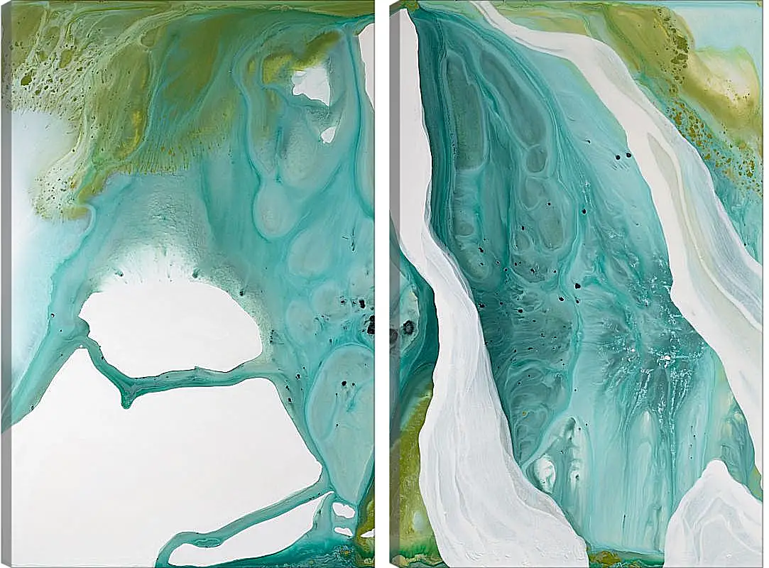 Модульная картина - Emerald diptych2. Mari Dein