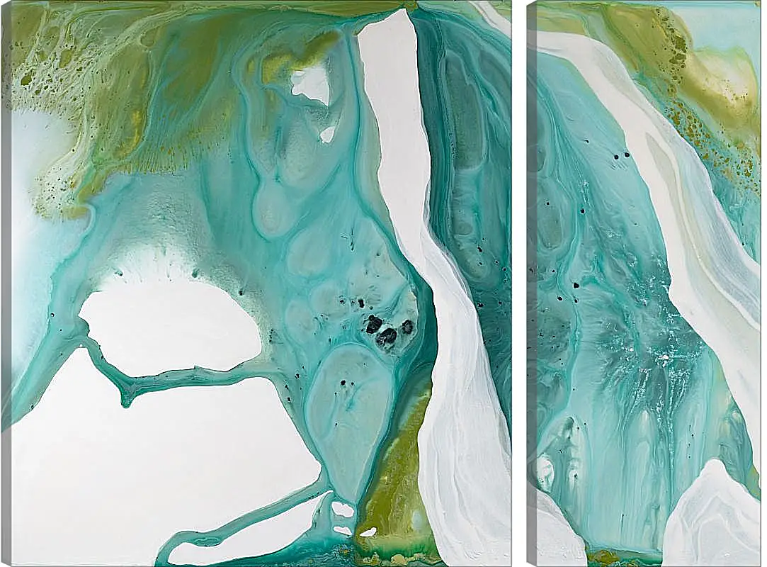 Модульная картина - Emerald diptych2. Mari Dein