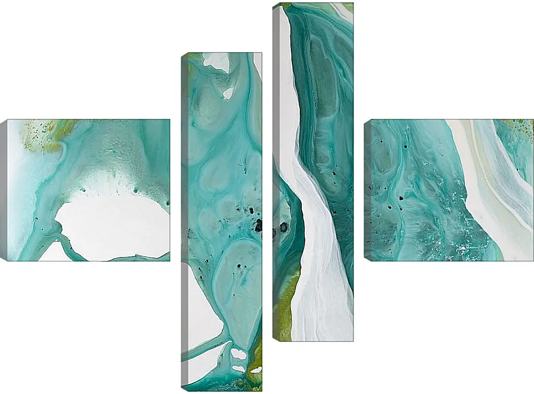 Модульная картина - Emerald diptych2. Mari Dein