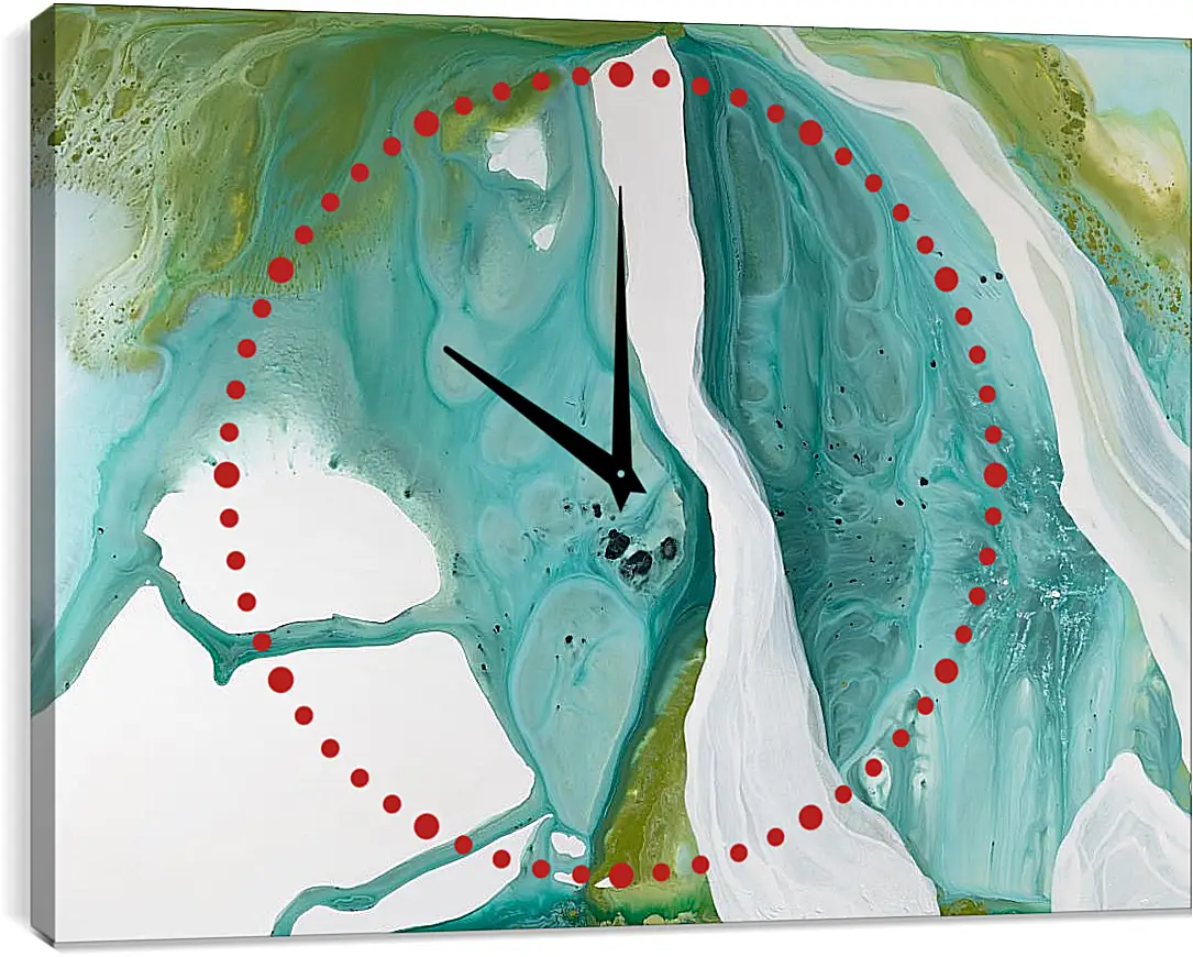 Часы картина - Emerald diptych2. Mari Dein