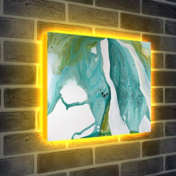 Лайтбокс световая панель - Emerald diptych2. Mari Dein