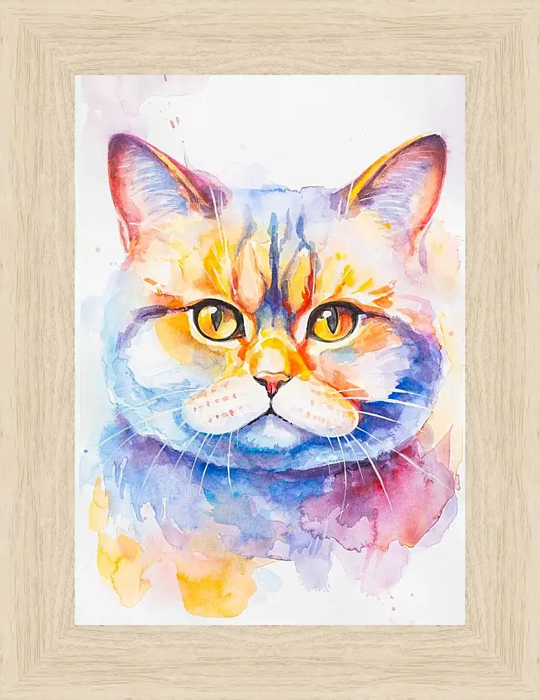 Картина в раме - British Shorthair. Mari Dein
