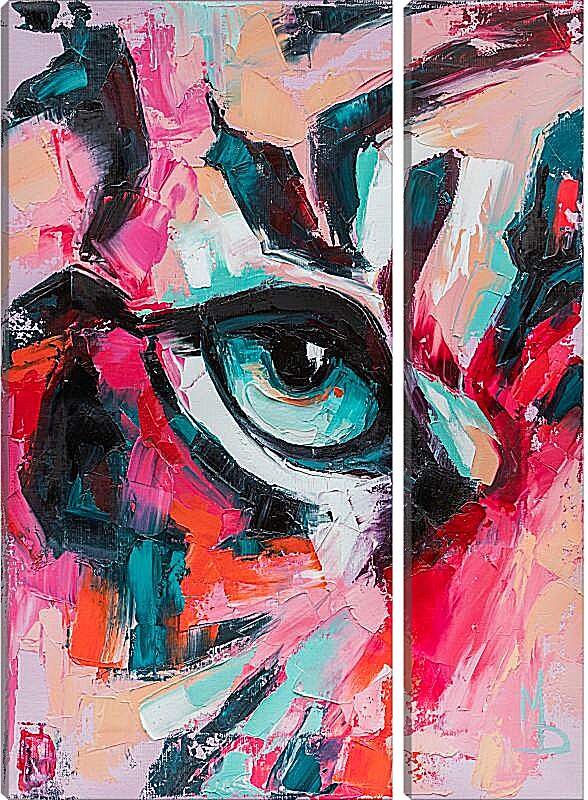 Модульная картина - Tiger eye pink. Mari Dein