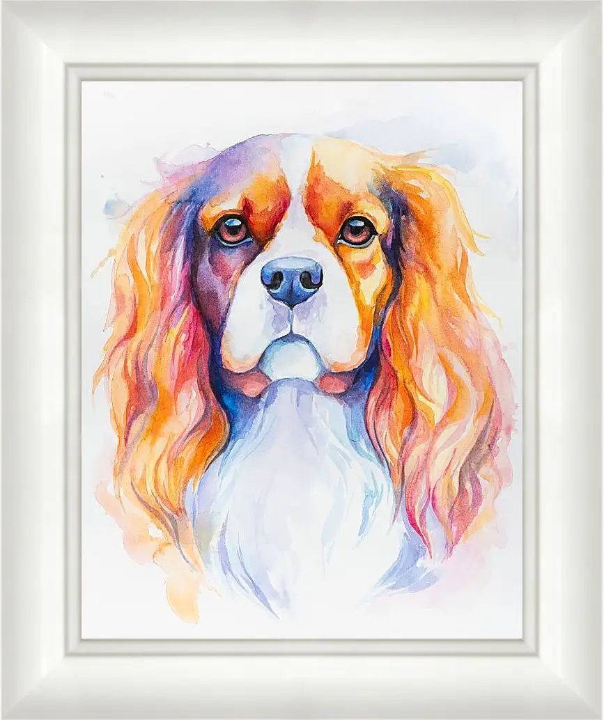 Картина в раме - Cavalier King Charles Spaniel. Mari Dein