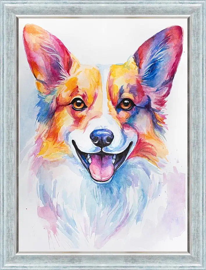 Картина в раме - Corgi. Mari Dein