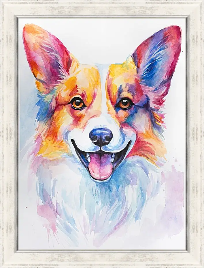 Картина в раме - Corgi. Mari Dein