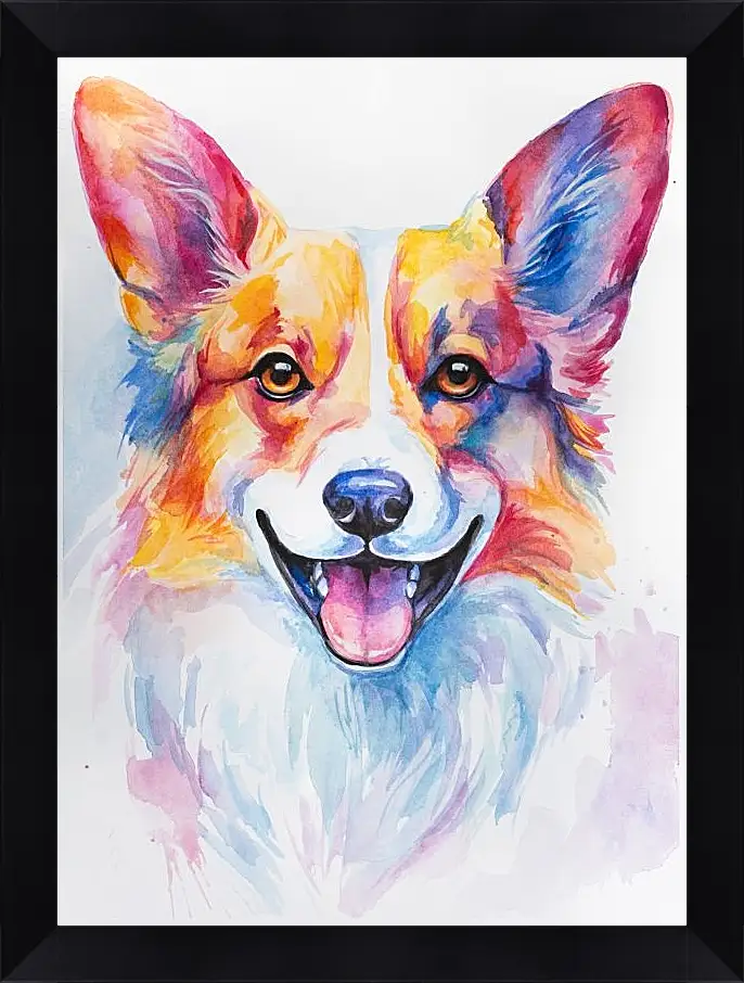 Картина в раме - Corgi. Mari Dein