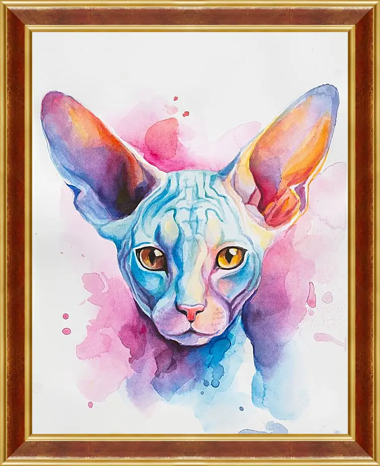 Картина в раме - Cornish Rex. Mari Dein