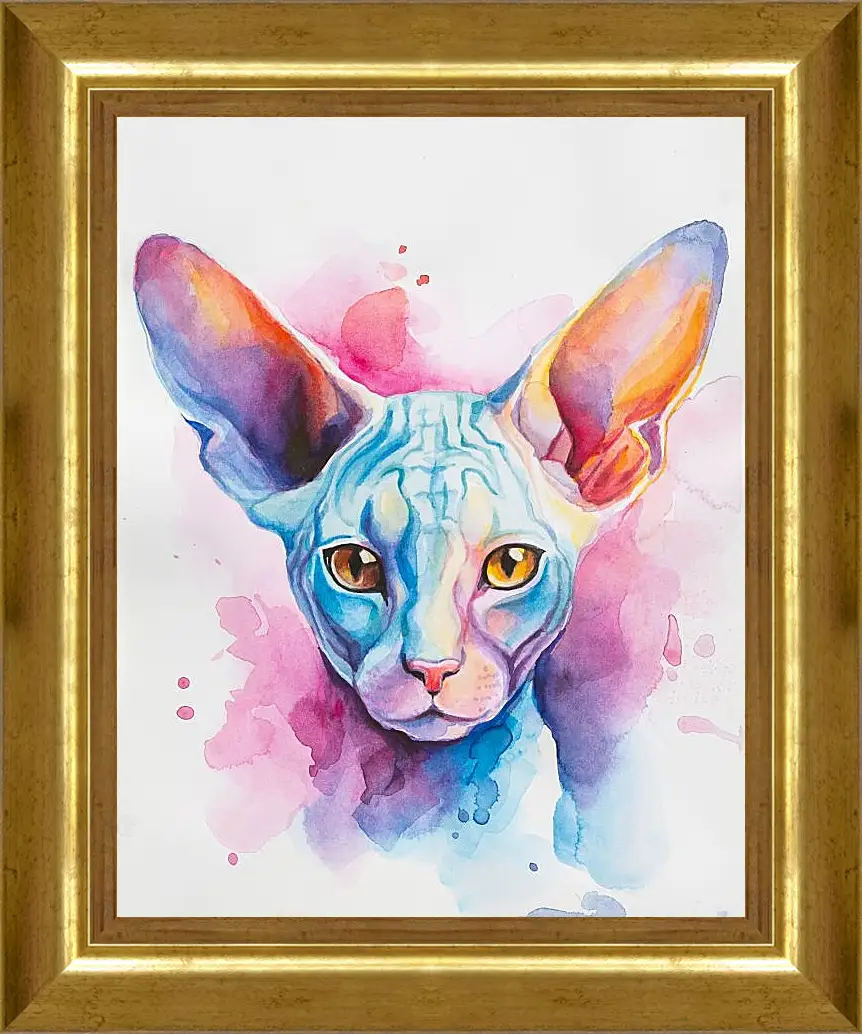 Картина в раме - Cornish Rex. Mari Dein