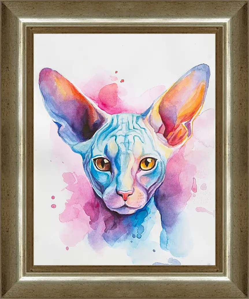 Картина в раме - Cornish Rex. Mari Dein