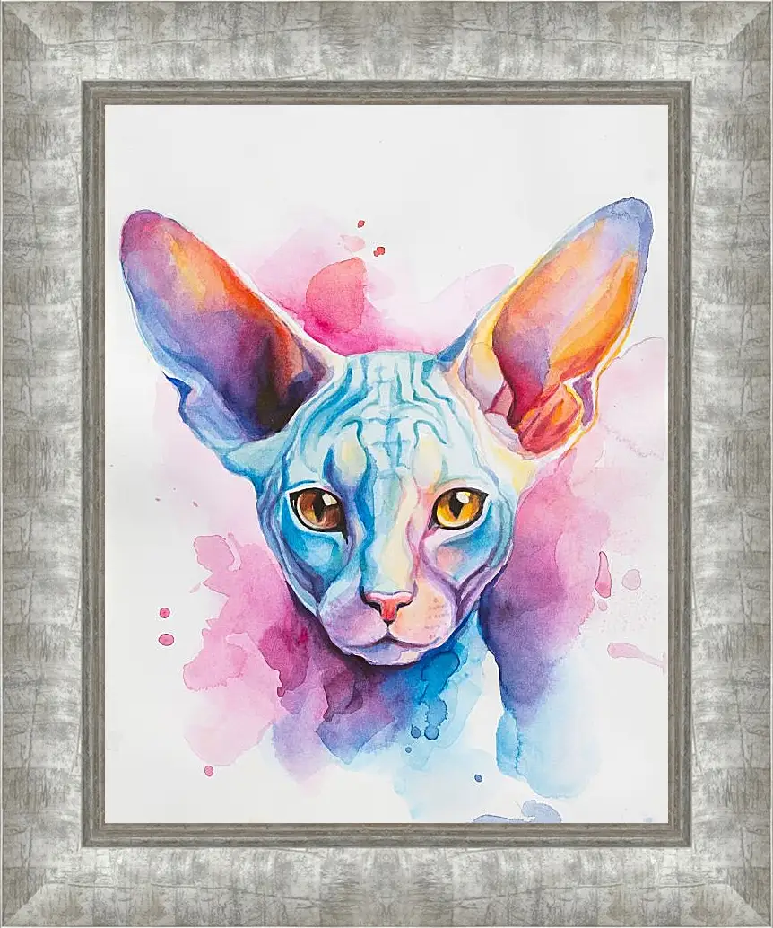 Картина в раме - Cornish Rex. Mari Dein