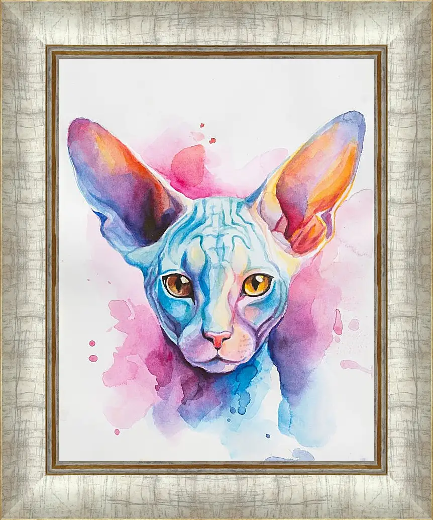 Картина в раме - Cornish Rex. Mari Dein