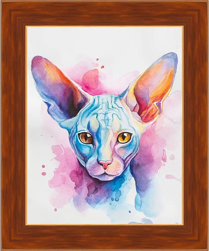 Картина в раме - Cornish Rex. Mari Dein