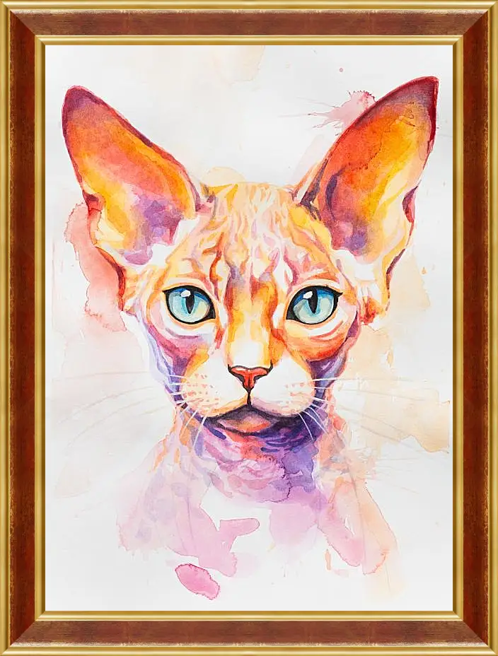 Картина в раме - Devon Rex. Mari Dein