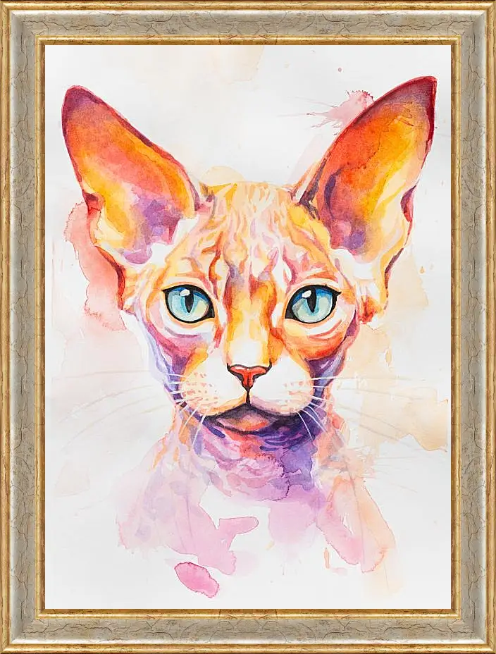 Картина в раме - Devon Rex. Mari Dein