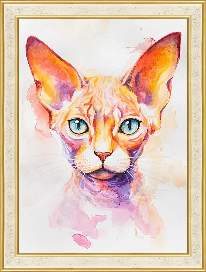 Картина в раме - Devon Rex. Mari Dein