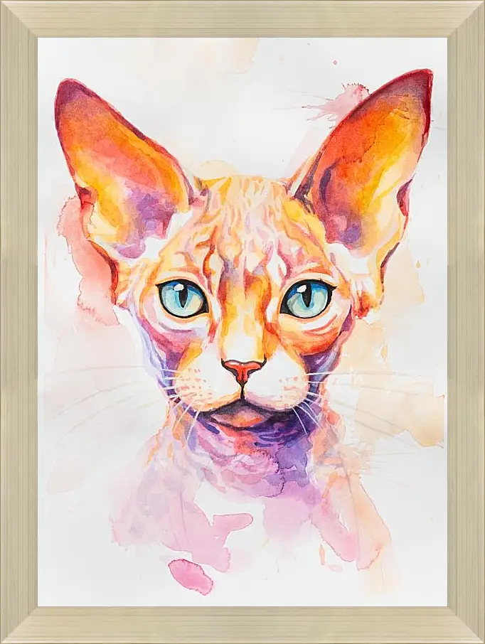 Картина в раме - Devon Rex. Mari Dein