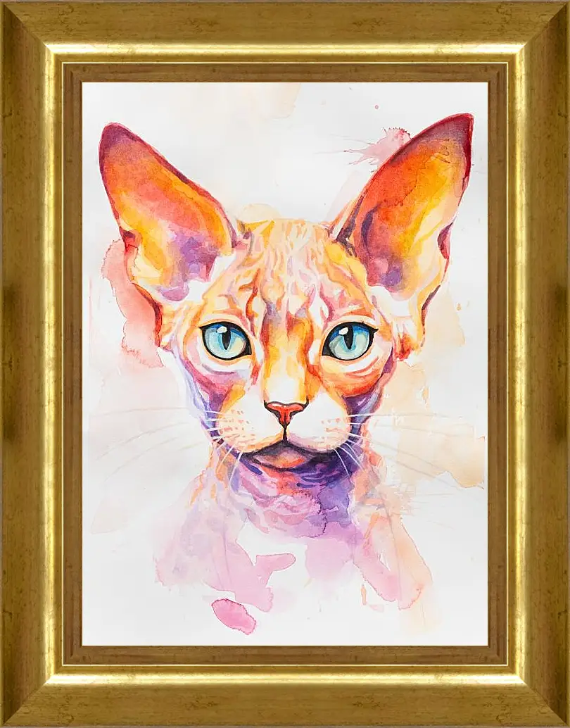 Картина в раме - Devon Rex. Mari Dein