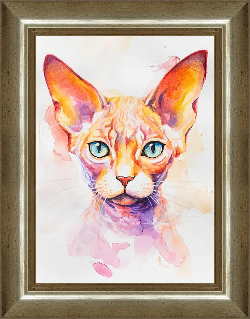 Картина в раме - Devon Rex. Mari Dein